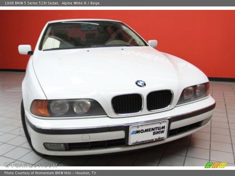 Alpine White III / Beige 1998 BMW 5 Series 528i Sedan