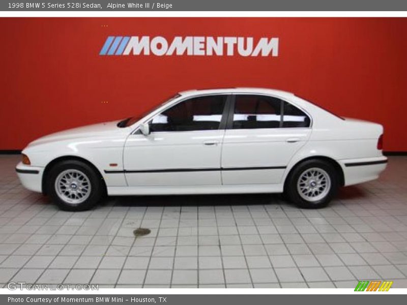 Alpine White III / Beige 1998 BMW 5 Series 528i Sedan