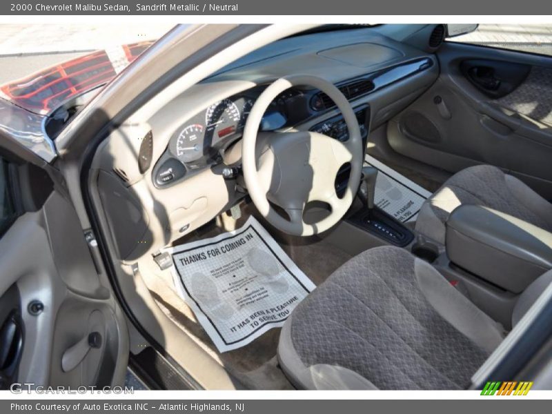 Sandrift Metallic / Neutral 2000 Chevrolet Malibu Sedan