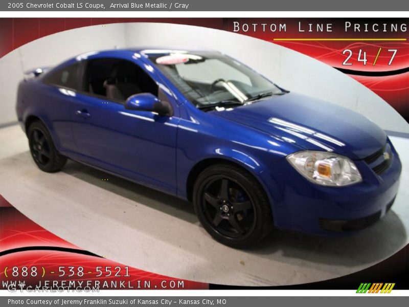Arrival Blue Metallic / Gray 2005 Chevrolet Cobalt LS Coupe