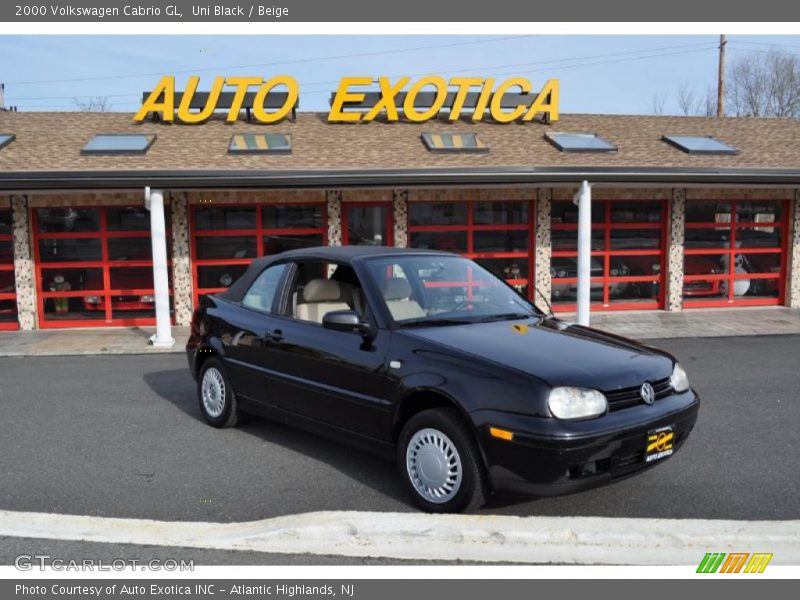 Uni Black / Beige 2000 Volkswagen Cabrio GL