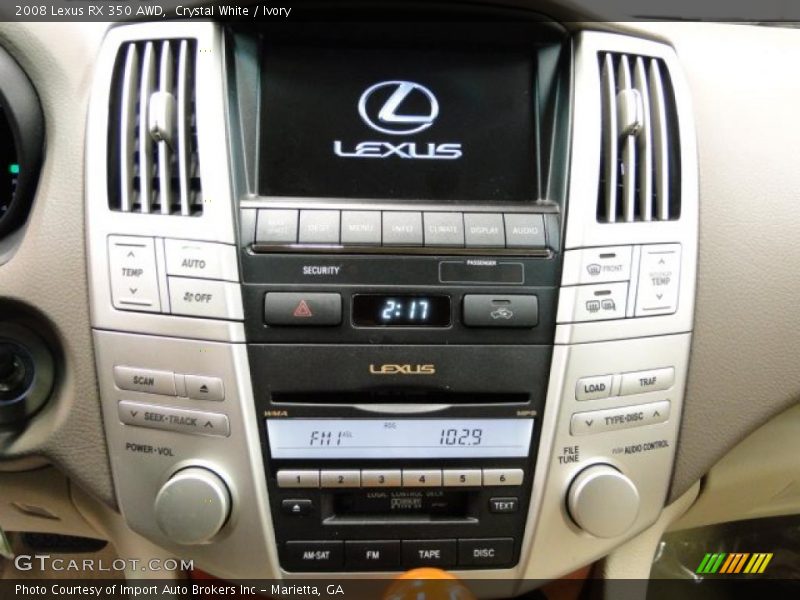 Crystal White / Ivory 2008 Lexus RX 350 AWD