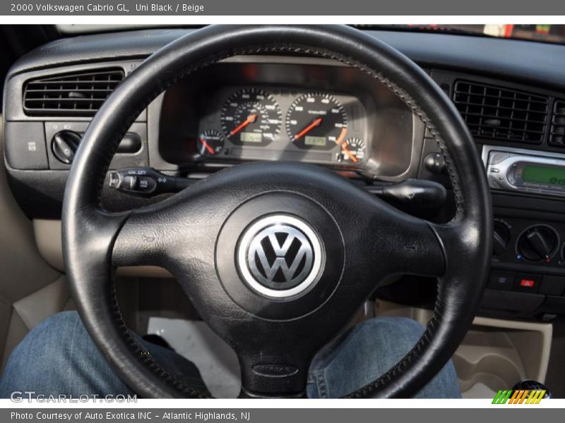 Uni Black / Beige 2000 Volkswagen Cabrio GL