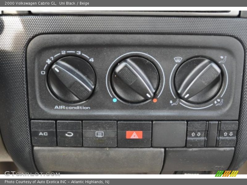 Controls of 2000 Cabrio GL