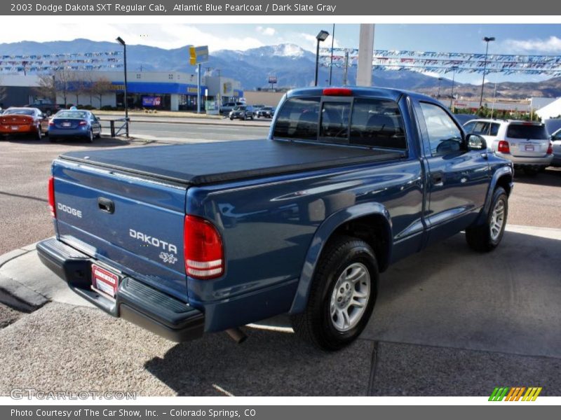 Atlantic Blue Pearlcoat / Dark Slate Gray 2003 Dodge Dakota SXT Regular Cab