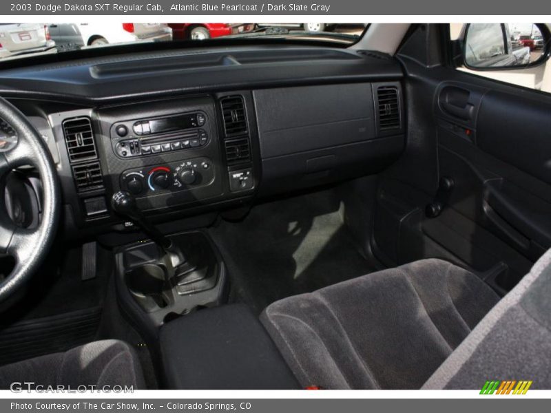 Atlantic Blue Pearlcoat / Dark Slate Gray 2003 Dodge Dakota SXT Regular Cab