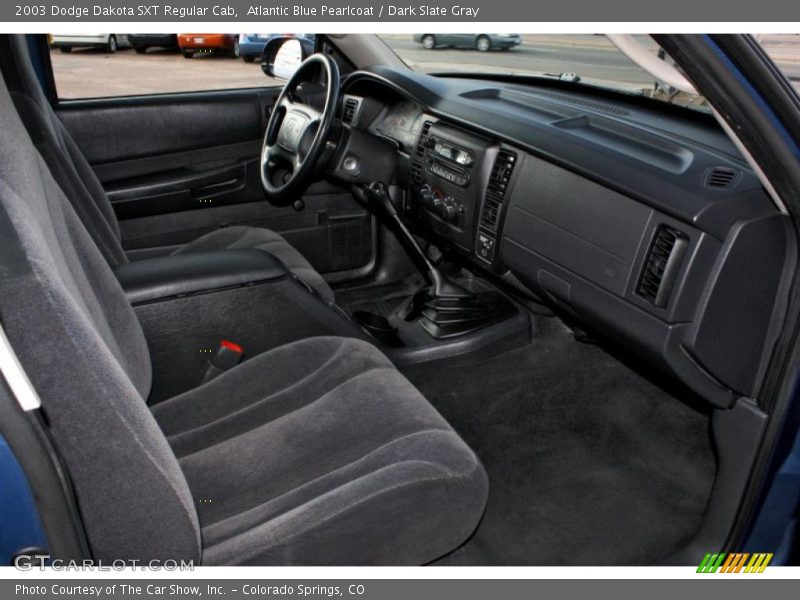 Atlantic Blue Pearlcoat / Dark Slate Gray 2003 Dodge Dakota SXT Regular Cab