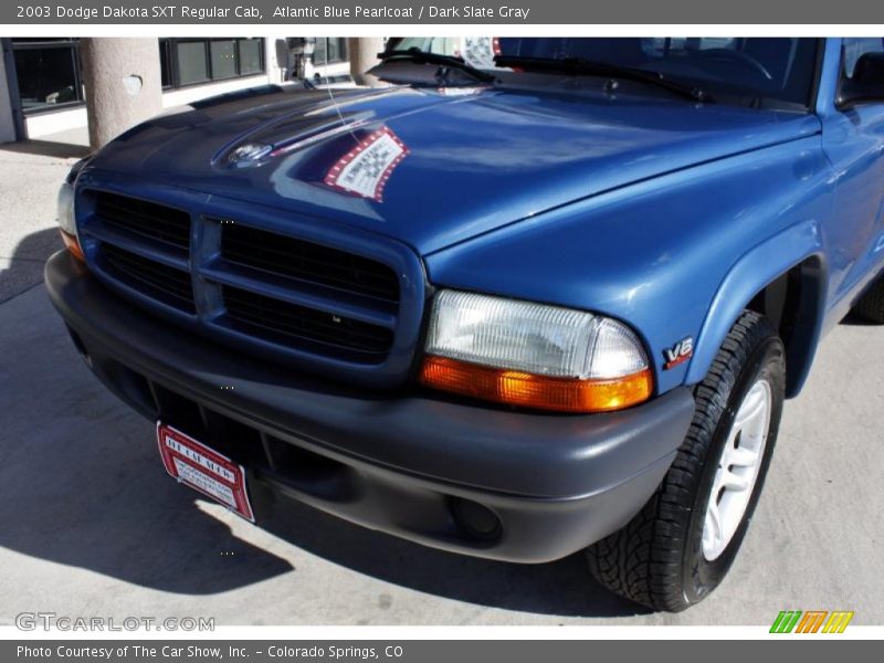Atlantic Blue Pearlcoat / Dark Slate Gray 2003 Dodge Dakota SXT Regular Cab