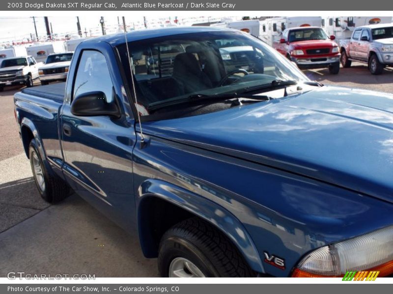 Atlantic Blue Pearlcoat / Dark Slate Gray 2003 Dodge Dakota SXT Regular Cab