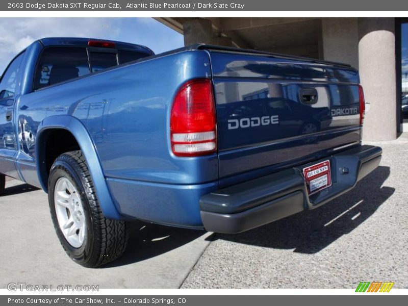 Atlantic Blue Pearlcoat / Dark Slate Gray 2003 Dodge Dakota SXT Regular Cab