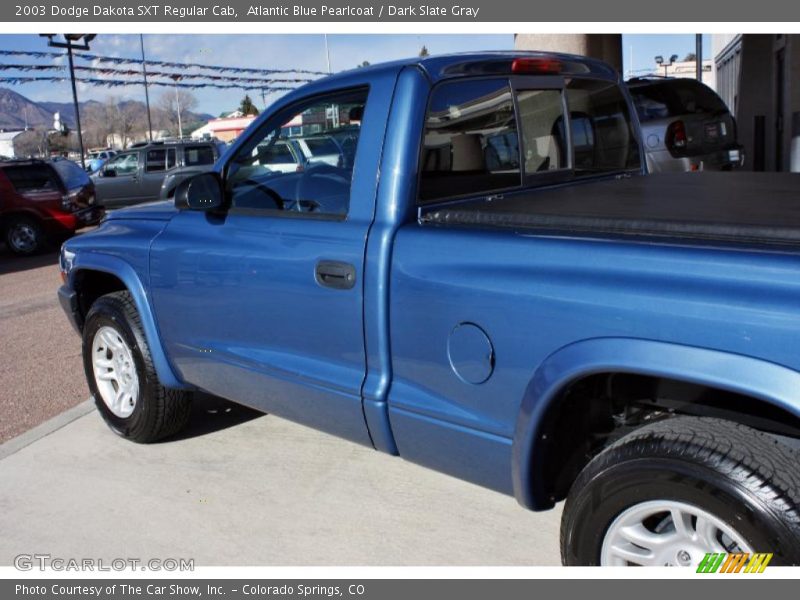 Atlantic Blue Pearlcoat / Dark Slate Gray 2003 Dodge Dakota SXT Regular Cab