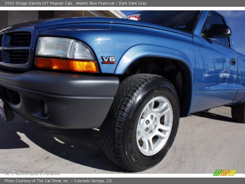 Atlantic Blue Pearlcoat / Dark Slate Gray 2003 Dodge Dakota SXT Regular Cab