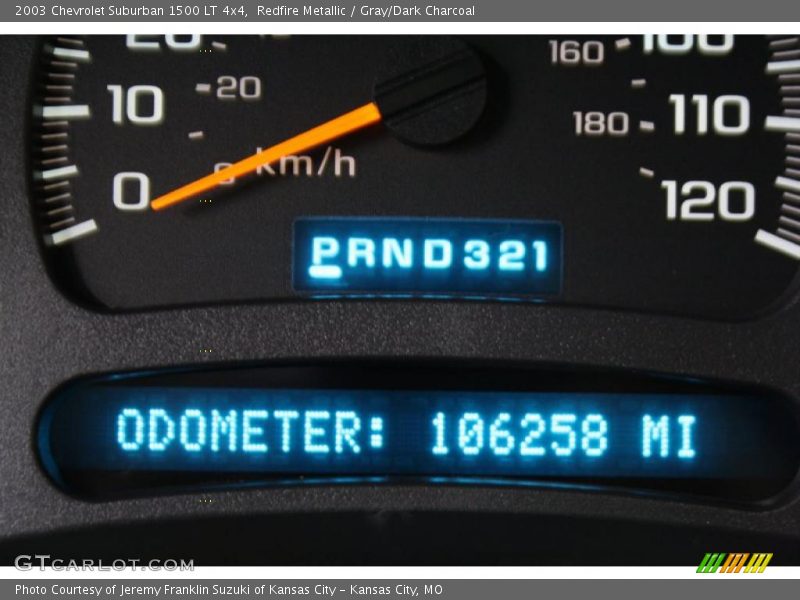 Redfire Metallic / Gray/Dark Charcoal 2003 Chevrolet Suburban 1500 LT 4x4