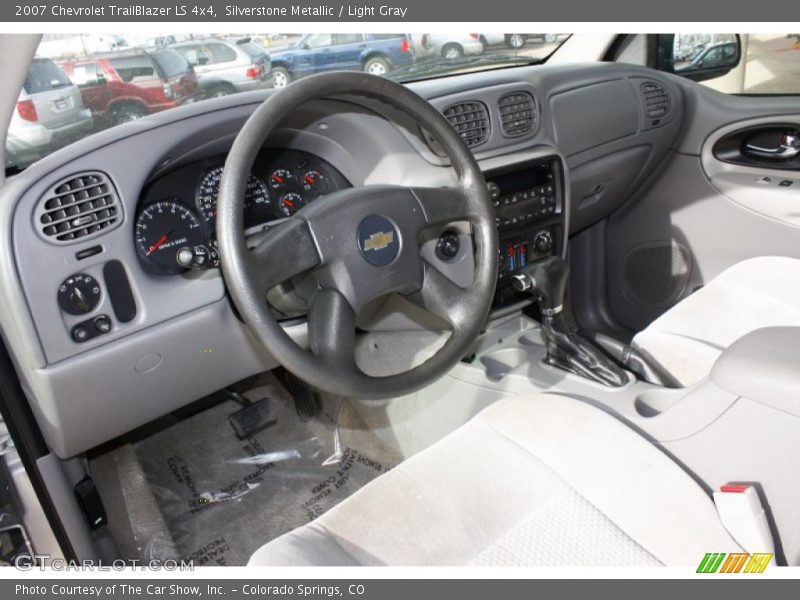 Silverstone Metallic / Light Gray 2007 Chevrolet TrailBlazer LS 4x4
