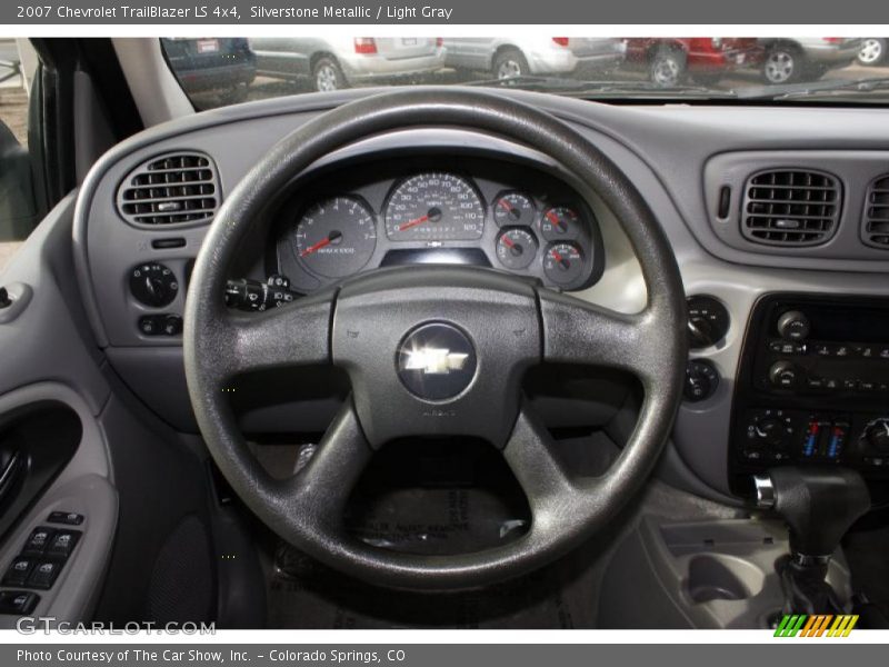 Silverstone Metallic / Light Gray 2007 Chevrolet TrailBlazer LS 4x4