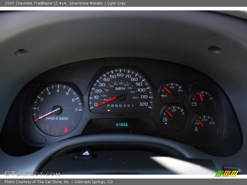 Silverstone Metallic / Light Gray 2007 Chevrolet TrailBlazer LS 4x4