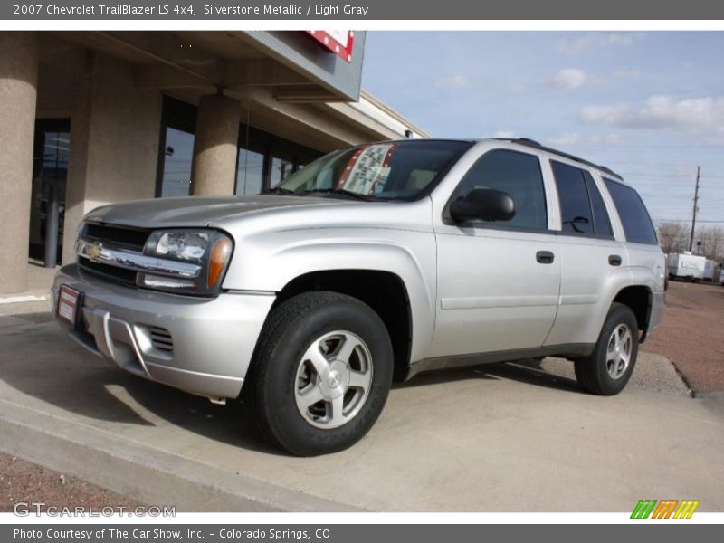 Silverstone Metallic / Light Gray 2007 Chevrolet TrailBlazer LS 4x4