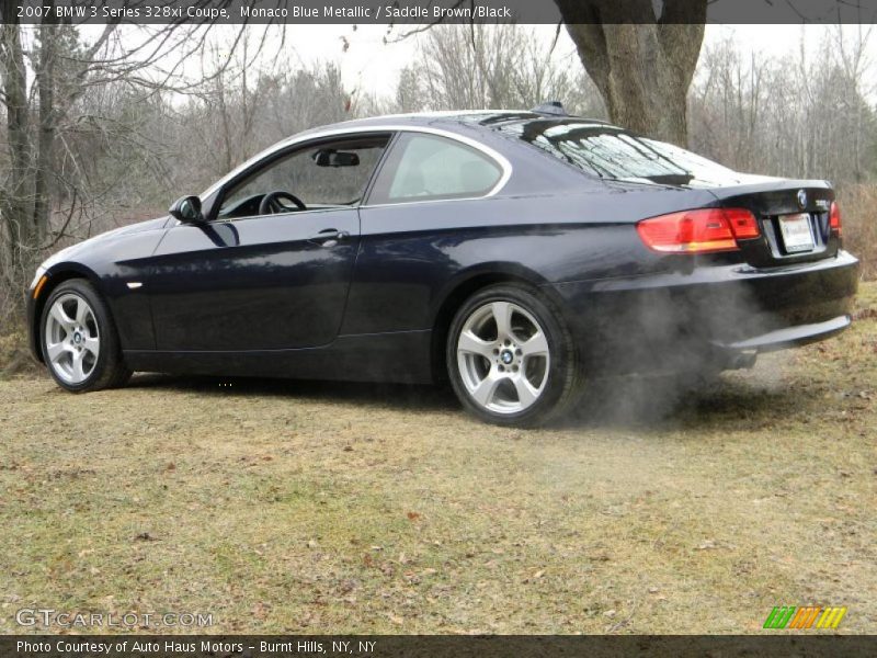 Monaco Blue Metallic / Saddle Brown/Black 2007 BMW 3 Series 328xi Coupe