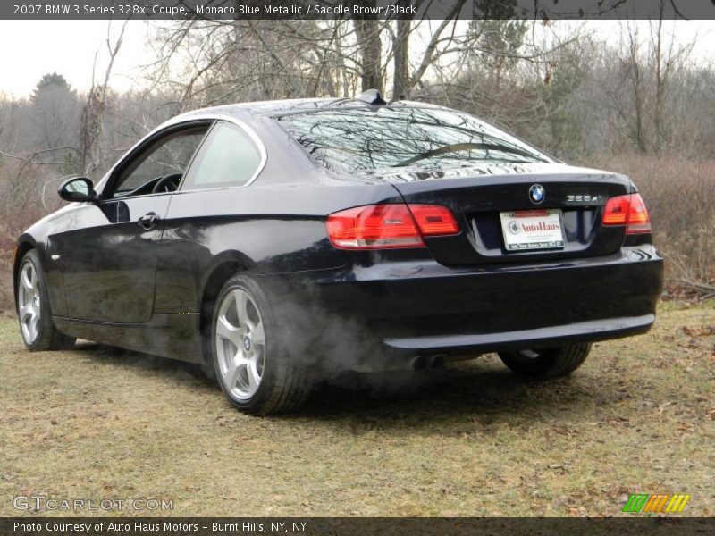 Monaco Blue Metallic / Saddle Brown/Black 2007 BMW 3 Series 328xi Coupe