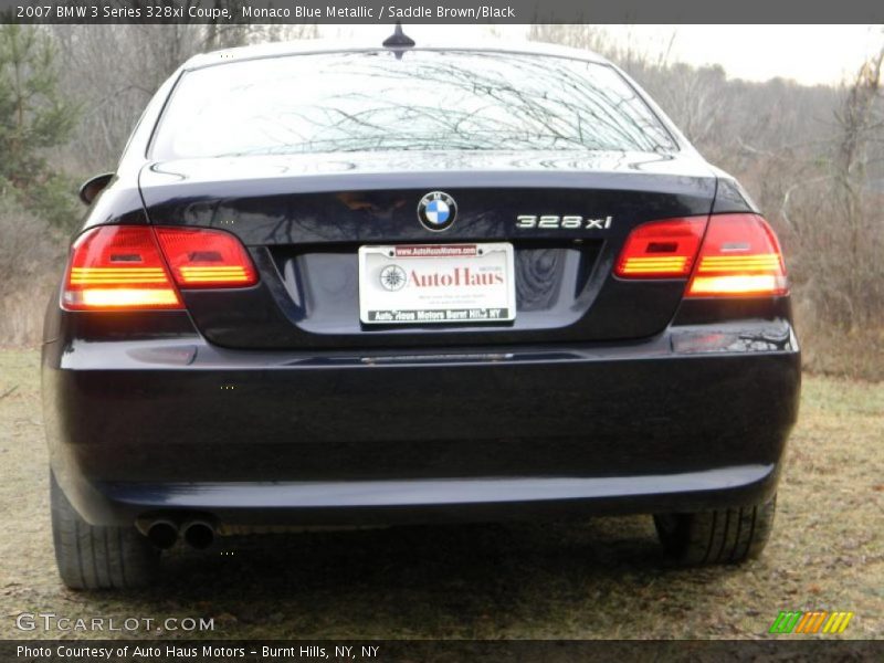 Monaco Blue Metallic / Saddle Brown/Black 2007 BMW 3 Series 328xi Coupe