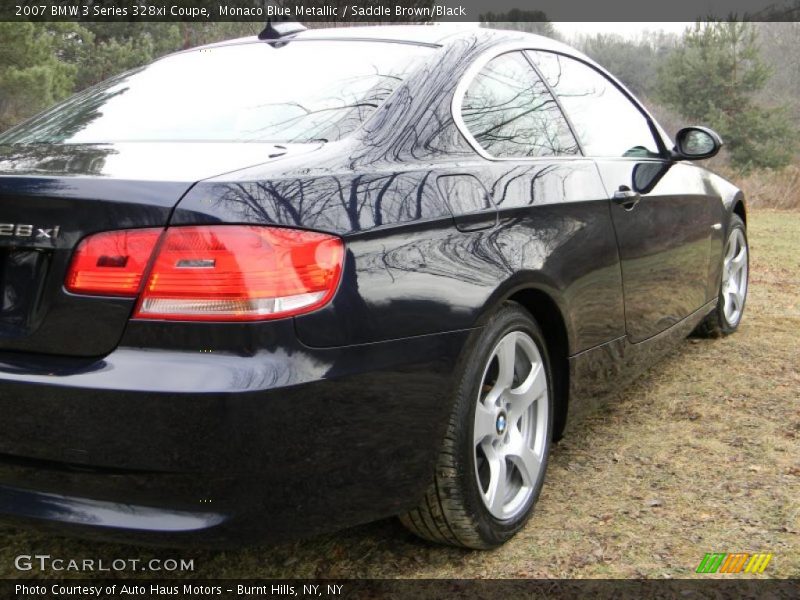 Monaco Blue Metallic / Saddle Brown/Black 2007 BMW 3 Series 328xi Coupe