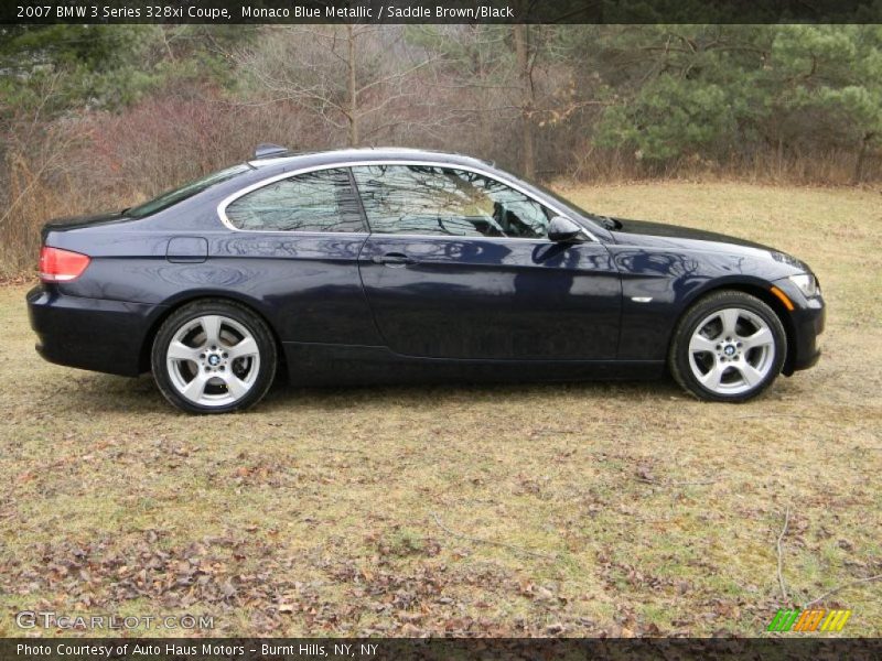 Monaco Blue Metallic / Saddle Brown/Black 2007 BMW 3 Series 328xi Coupe