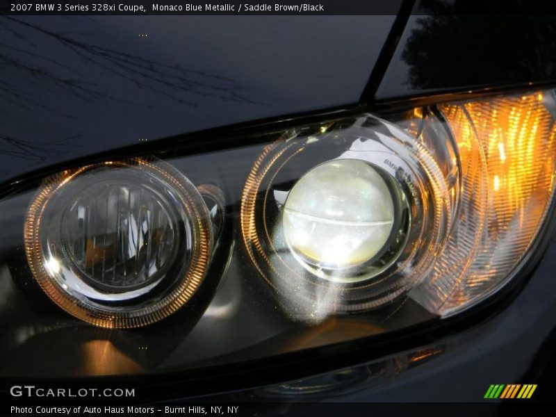 Monaco Blue Metallic / Saddle Brown/Black 2007 BMW 3 Series 328xi Coupe