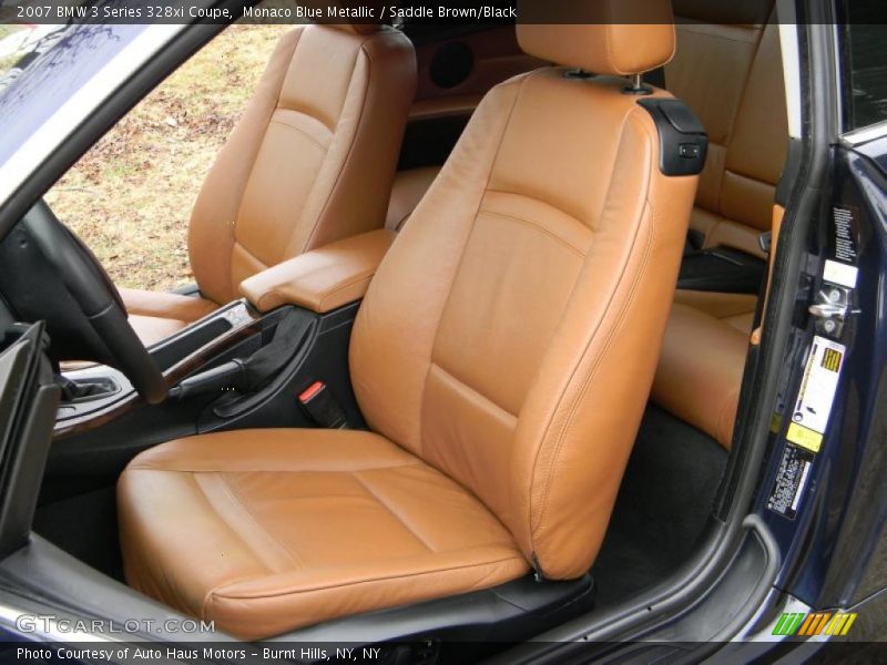 Monaco Blue Metallic / Saddle Brown/Black 2007 BMW 3 Series 328xi Coupe