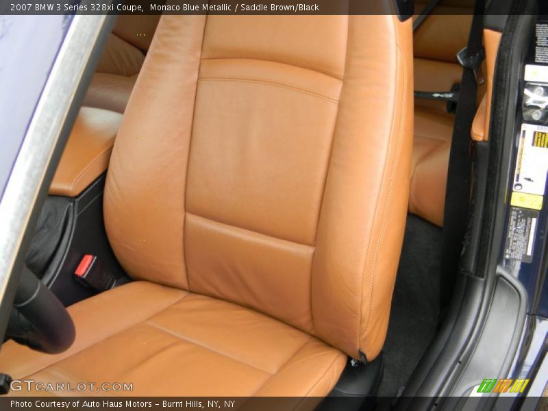 Monaco Blue Metallic / Saddle Brown/Black 2007 BMW 3 Series 328xi Coupe