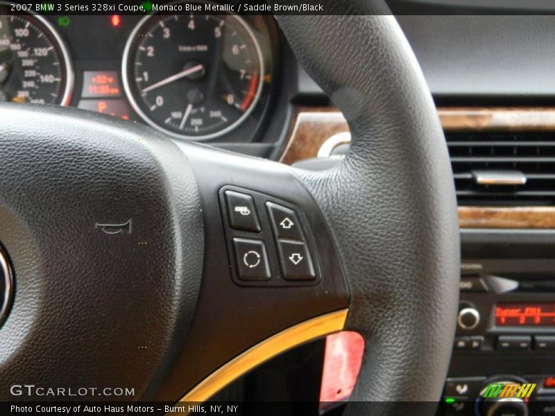 Monaco Blue Metallic / Saddle Brown/Black 2007 BMW 3 Series 328xi Coupe