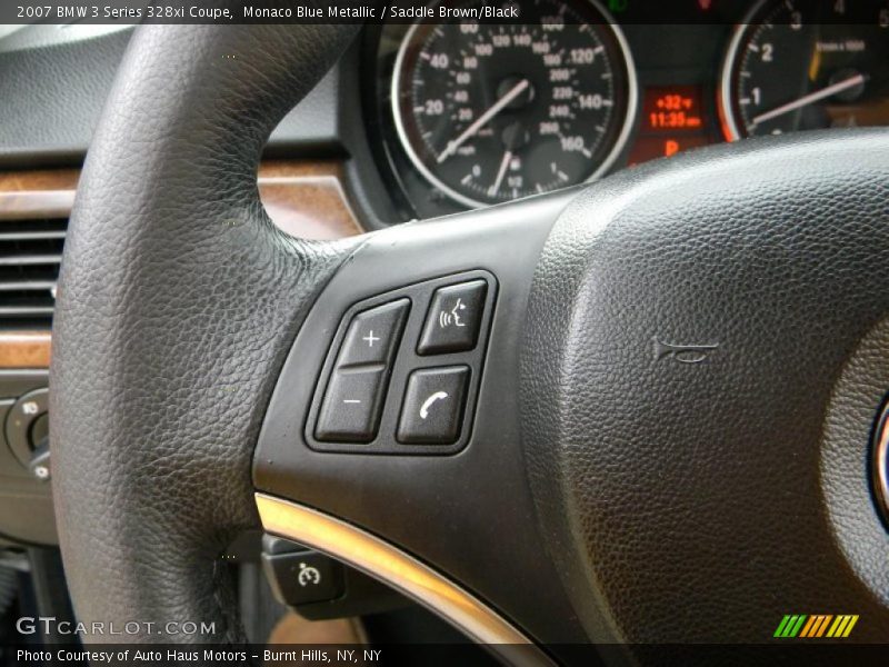 Monaco Blue Metallic / Saddle Brown/Black 2007 BMW 3 Series 328xi Coupe