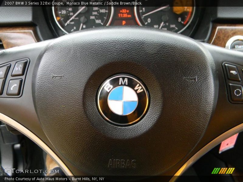 Monaco Blue Metallic / Saddle Brown/Black 2007 BMW 3 Series 328xi Coupe