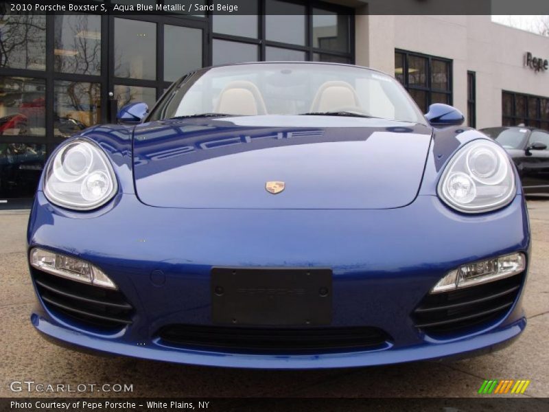 Aqua Blue Metallic / Sand Beige 2010 Porsche Boxster S