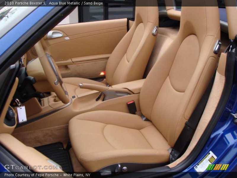 Aqua Blue Metallic / Sand Beige 2010 Porsche Boxster S