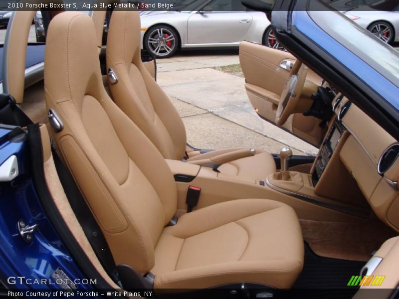 Aqua Blue Metallic / Sand Beige 2010 Porsche Boxster S
