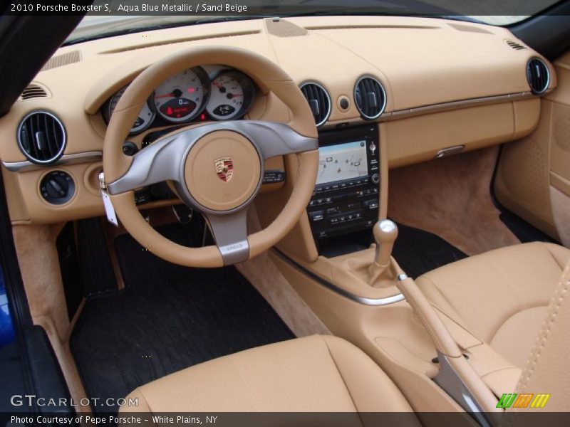 Aqua Blue Metallic / Sand Beige 2010 Porsche Boxster S