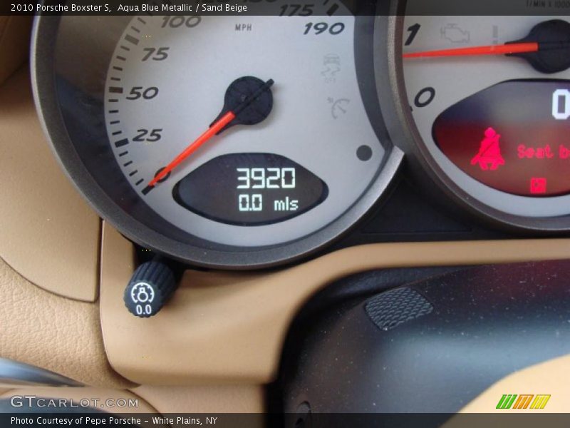 Aqua Blue Metallic / Sand Beige 2010 Porsche Boxster S