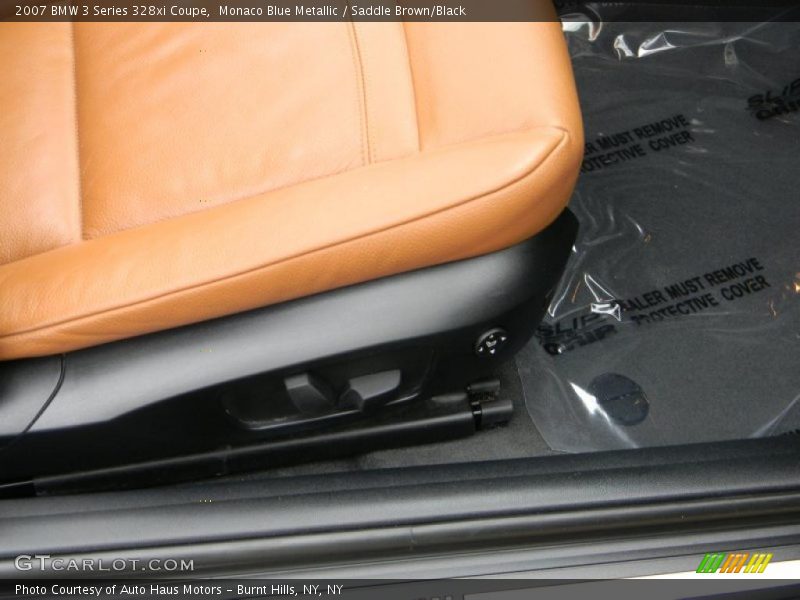 Monaco Blue Metallic / Saddle Brown/Black 2007 BMW 3 Series 328xi Coupe