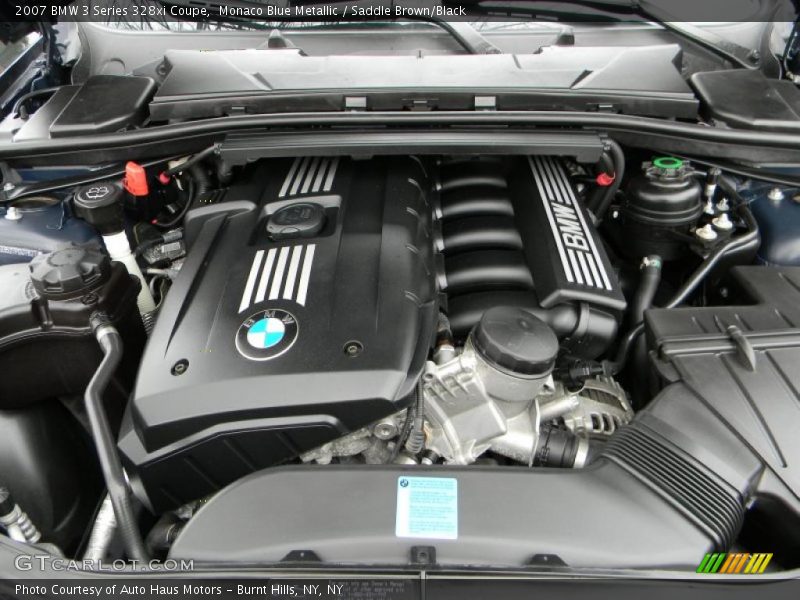 Monaco Blue Metallic / Saddle Brown/Black 2007 BMW 3 Series 328xi Coupe
