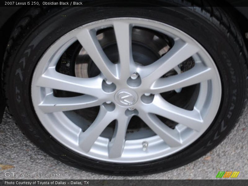 Obsidian Black / Black 2007 Lexus IS 250