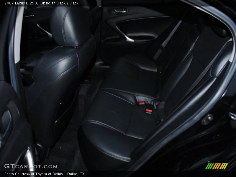 Obsidian Black / Black 2007 Lexus IS 250