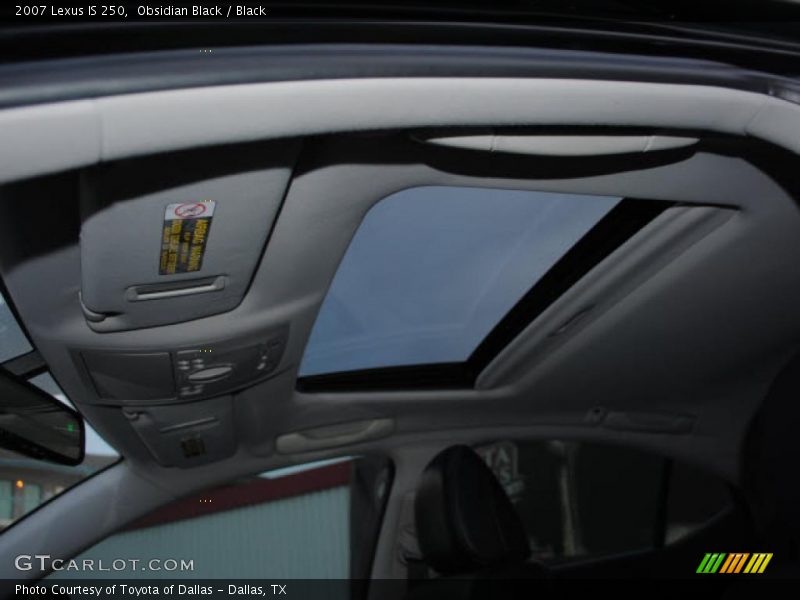Obsidian Black / Black 2007 Lexus IS 250