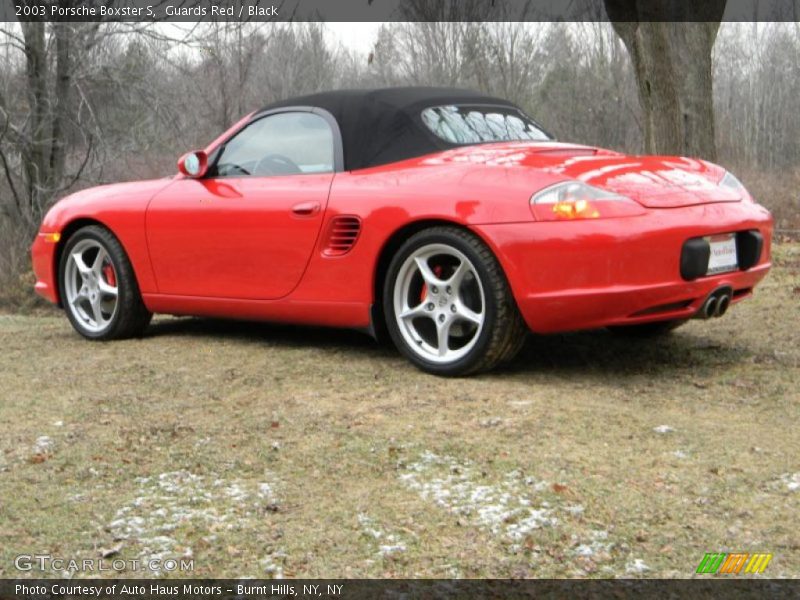 Guards Red / Black 2003 Porsche Boxster S