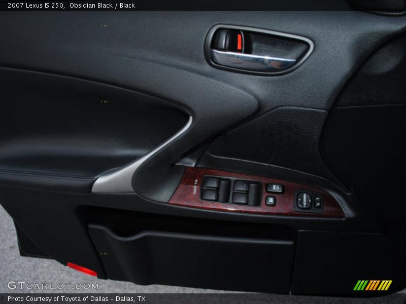 Obsidian Black / Black 2007 Lexus IS 250