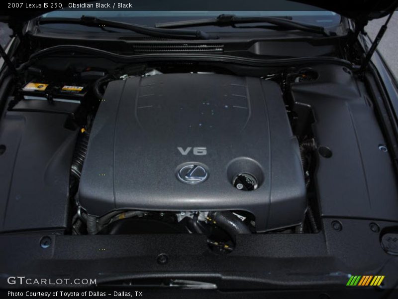 Obsidian Black / Black 2007 Lexus IS 250
