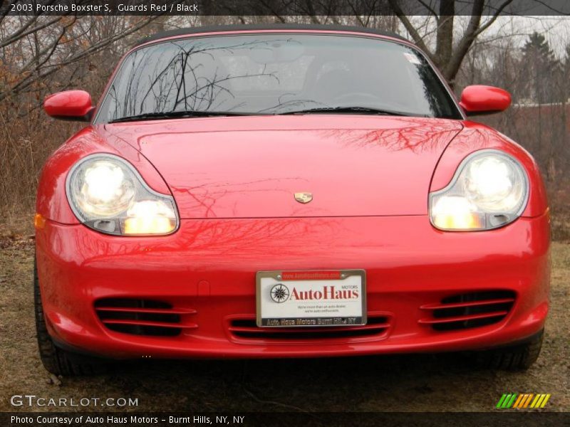 Guards Red / Black 2003 Porsche Boxster S