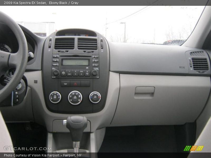 Ebony Black / Gray 2009 Kia Spectra EX Sedan