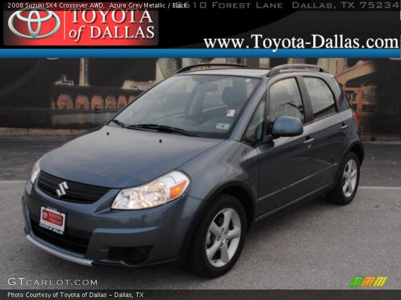 Azure Grey Metallic / Black 2008 Suzuki SX4 Crossover AWD