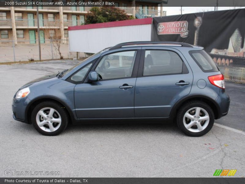 Azure Grey Metallic / Black 2008 Suzuki SX4 Crossover AWD
