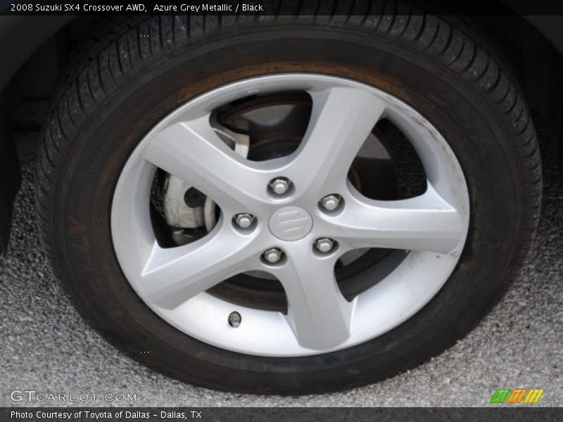 Azure Grey Metallic / Black 2008 Suzuki SX4 Crossover AWD
